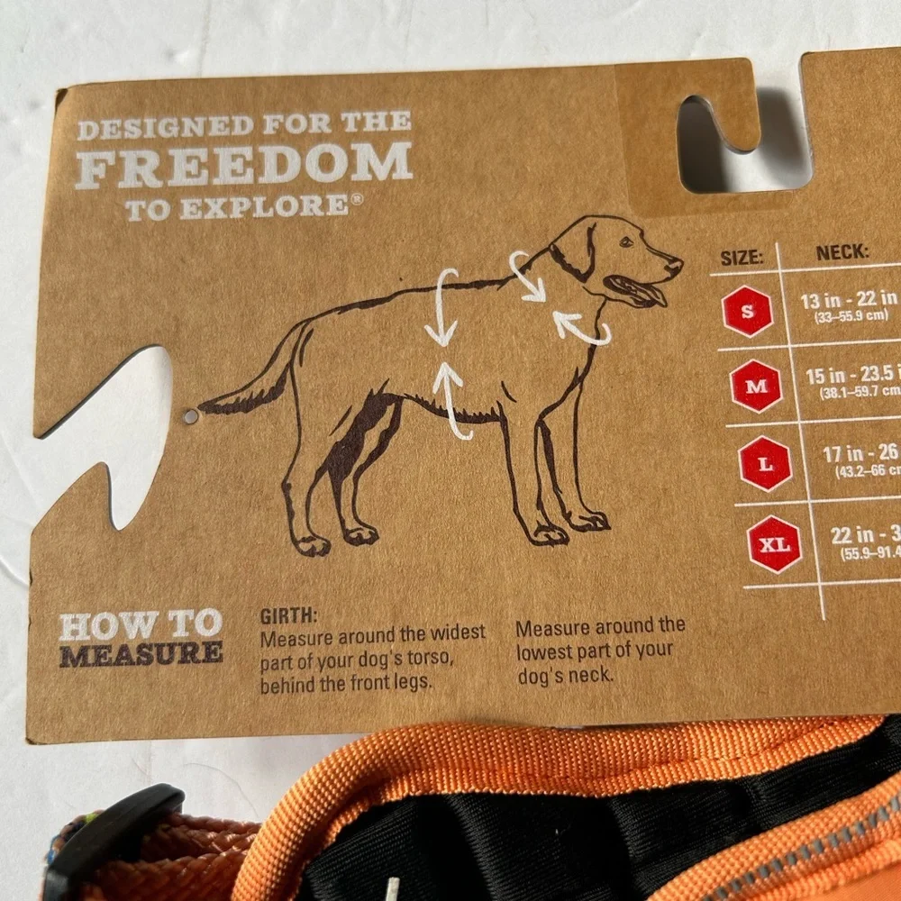 New Arcadia Trail® Quick Dry Dog Orange Harness S